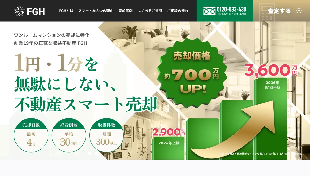 FGH 不動産スマート売却のデザイン